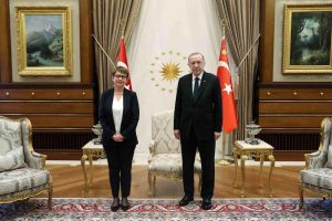 Cumhurbaşkanı Erdoğan, Renaud-Bosso'yu kabul etti