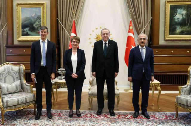 Cumhurbaşkanı Erdoğan, Renaud-Bosso'yu kabul etti