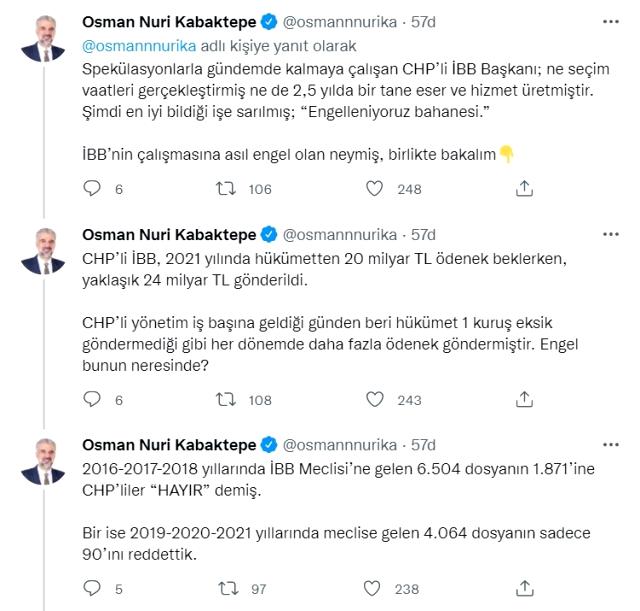 AK Parti'li Kabaktepe'den İmamoğlu'na Engelleniyoruz yanıtı: İstanbul, sizin yarışınıza heba olamaz