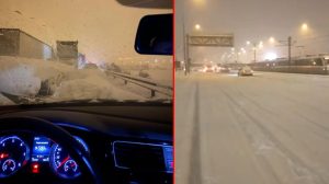 Kar yağışının etkili olduğu Gaziantep'de şehir dışına araç çıkışı durduruldu