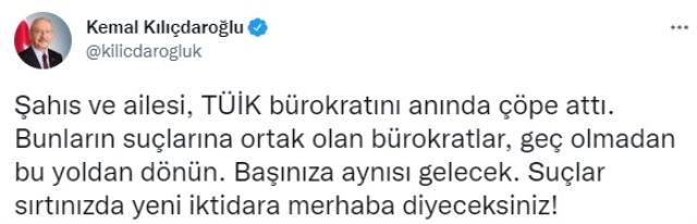 Kılıçdaroğlu'ndan kendisini makamına almayan TÜİK Başkanı'nın görevden alınmasına ilk yorum: Çöpe attılar