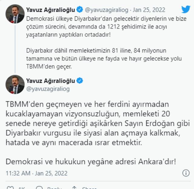 Millet İttifakı'nda 'Diyarbakır' çatlağı! Kılıçdaroğlu'na İYİ Parti'nin ağır topu Yavuz Ağıralioğlu'ndan yanıt