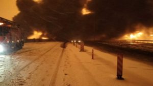 Petrol boru hattı patladı, Gaziantep-Kahramanmaraş yolu ulaşıma kapatıldı